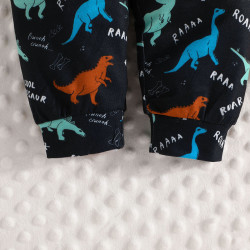 3-24M Baby Boys Dinosaur Print Three-Piece Pants Set  Baby Boutique Clothing   