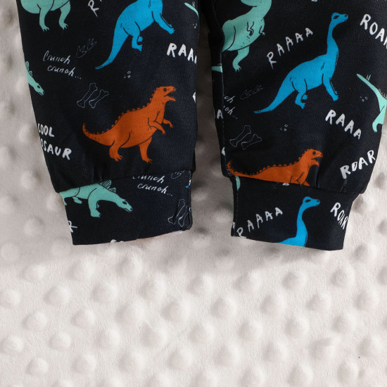 3-24M Baby Boys Dinosaur Print Three-Piece Pants Set  Baby Boutique Clothing   