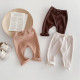 3-24M Baby Solid Color Ribbed Pants  Baby Clothes   