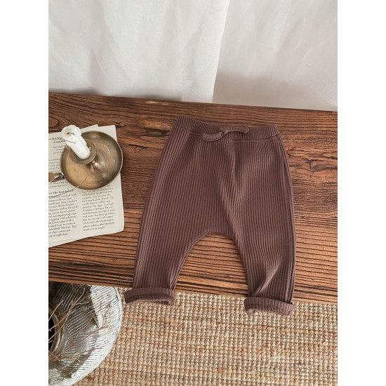 3-24M Baby Solid Color Ribbed Pants  Baby Clothes   
