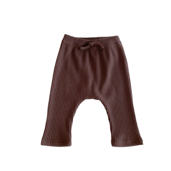 3-24M Baby Solid Color Ribbed Pants  Baby Clothes   