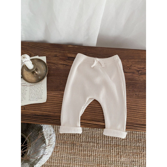3-24M Baby Solid Color Ribbed Pants  Baby Clothes   