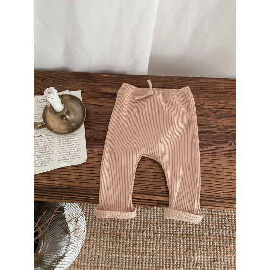 3-24M Baby Solid Color Ribbed Pants  Baby Clothes   