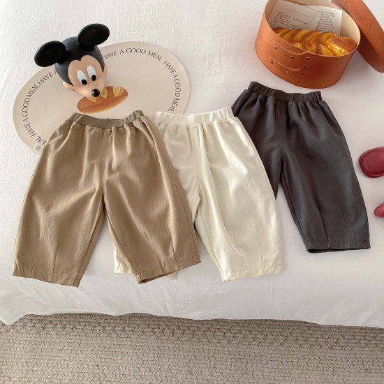 3-24M Baby Solid Color Cargo Trousers  Baby Clothes Suppliers   