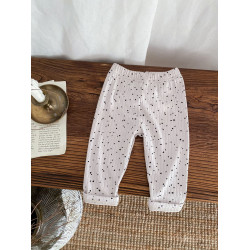 3-24M Baby Girls Polka Dot High Waisted Stretch Leggings  Baby Clothing   