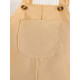 6-24M Baby Boys Khaki Pocket Button Overalls With Hats  Baby Clothing   