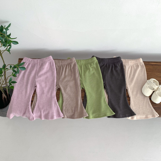 3-24M Baby Ribbed Flared Pants Candy Multicolor  Baby Clothes   