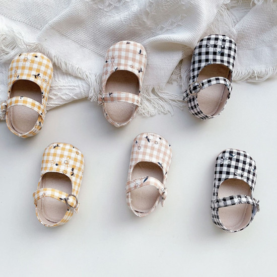 Plaid Floral Polka Dot Baby Toddler Shoes  Accessories   