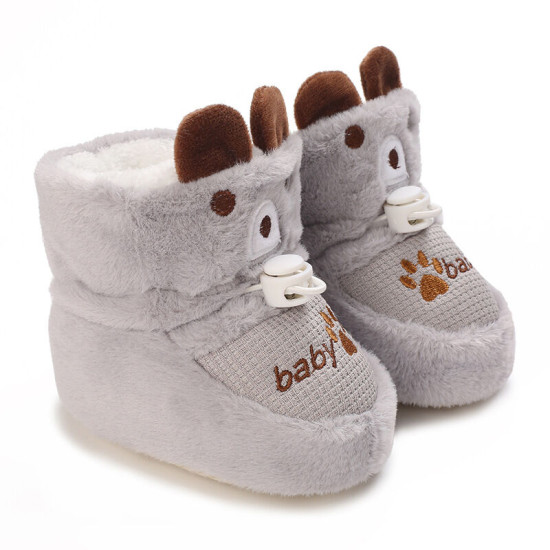 3-18M  Baby Winter Non-Slip Sole Cotton Shoes   