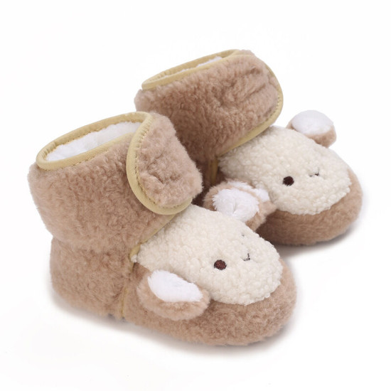 3-18M  Baby Cartoon Plush Cotton Shoes   