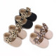 0-18M Baby Girls Leopard Print Bow Non-Slip Shoes  Accessories   