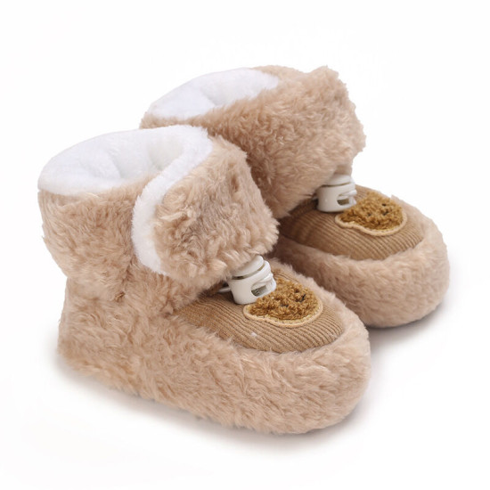 0-18M Baby Bear Plush Non-Slip Shoes  Accessories   