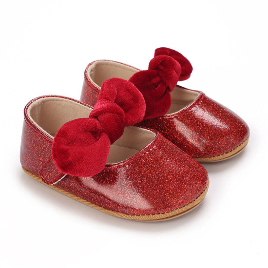 3-18M Baby Girl Bow Shoes Non-Slip Rubber Soles  Accessories Vendors   
