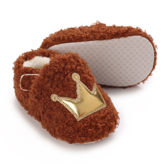 3-18M Baby Crown Fleece Warm Shoes  Accessories Vendors   