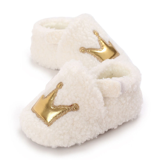 3-18M Baby Crown Fleece Warm Shoes  Accessories Vendors   