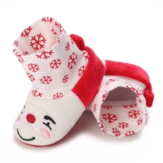 3-18M Unisex Baby Christmas Snowflake Socks Shoes  Accessories Vendors   