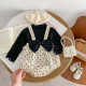 3-18M Baby Girls Sets Long Sleeve Tops And Polka Dots Suspender Bodysuit  Baby Clothing   
