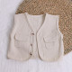 3M-3Y Baby Denim Vest Outwear With Pockets  Baby Clothing   