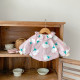 3-24M Baby Girls Flower Printed Zipper Jackets  Baby Clothing   