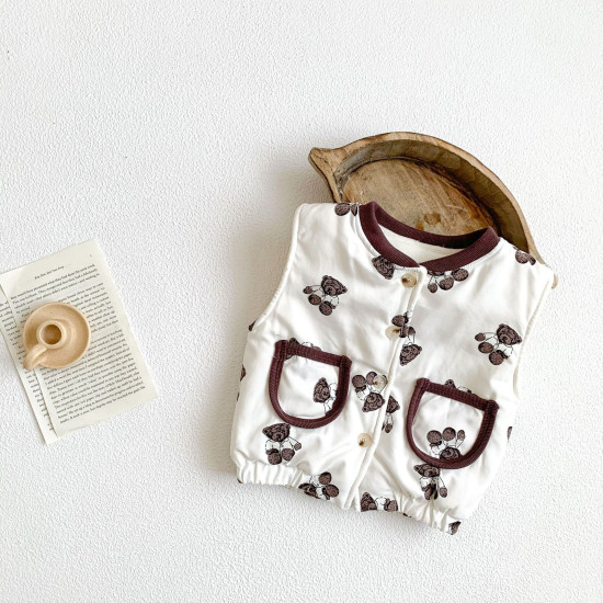 3-24M Baby Bear Fleece Vest  Baby Clothing   