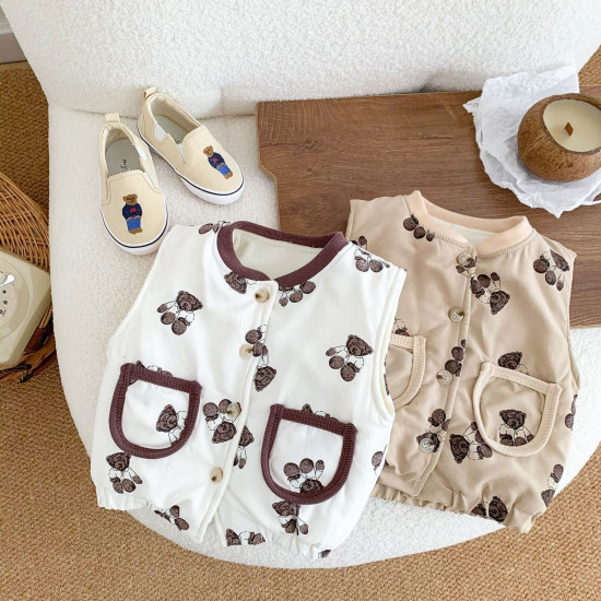 3-24M Baby Bear Fleece Vest  Baby Clothing   