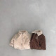 3-24M Baby Thickened Solid Color Lapel Cotton Jackets  Baby Clothing   