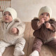 3-24M Baby Thickened Solid Color Lapel Cotton Jackets  Baby Clothing   