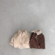 3-24M Baby Thickened Solid Color Lapel Cotton Jackets  Baby Clothing   