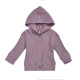 0-24M Baby Solid Color Ribbed Single-Breasted Hooded Jackets  Baby Clothes   
