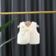 6M-3Y Baby Girls Solid Color Fur Vest Bow  Baby Clothes   