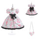 3-7Y Kids Girls Puff Sleeve Floral Bow Dresses Performance Piano  Clothing Kidswear   