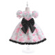 3-7Y Kids Girls Puff Sleeve Floral Bow Dresses Performance Piano  Clothing Kidswear   