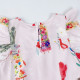 2-7Y Toddler Girls Flying Sleeve Cartoon Print Dresses  Girls Clothes   