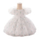 12M-3Y Toddler Girls Bow Back Puff Sleeve Floral Dresses  Girls Clothes   