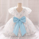 12M-3Y Toddler Girls Bow Back Puff Sleeve Floral Dresses  Girls Clothes   