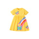 18M-7Y Toddler Girls Butterfly Flower Shorts Sleeve Dresses  Girls Clothes   