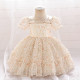 12M-3Y Toddler Girls Party Floral Puff Sleeves Princess Dresses  Girls Clothes   