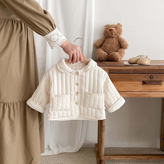 9M-5Y Toddler Plaid Solid Color Cotton Jackets & Coats  Toddler Boutique Clothing   