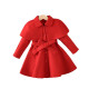 3-7Y Toddler Girls Single-Breasted Woolen Coat With Cape Two-Piece Set  Girls Fashion Clothes   