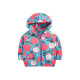 18M-7Y Toddler Girls Apple Print Hooded Zipper Jackets  Girls Clothing   