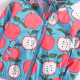 18M-7Y Toddler Girls Apple Print Hooded Zipper Jackets  Girls Clothing   