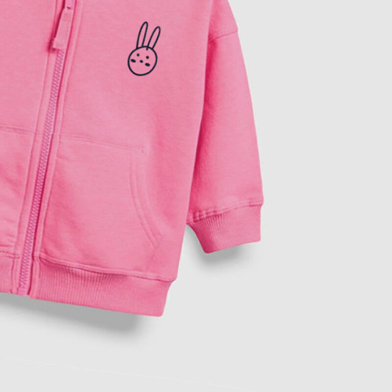 18M-7Y Toddler Girls Pink Hooded Zipper Jackets  Girls Clothing   