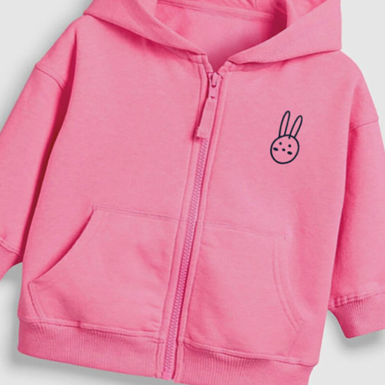 18M-7Y Toddler Girls Pink Hooded Zipper Jackets  Girls Clothing   