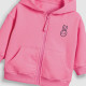 18M-7Y Toddler Girls Pink Hooded Zipper Jackets  Girls Clothing   
