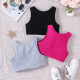 4-9Y Kids Girls Solid Color Three-Piece Tank Tops  Clothing Kidswear   