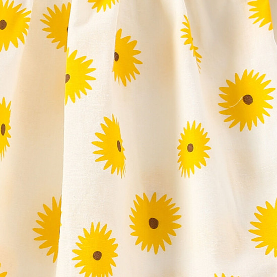 18M-7Y Toddler Girls Floral Square Collar Tops  Girls Clothes   