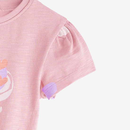 18M-7Y Toddler Girls Casual Round Neck Short Sleeve T-Shirts  Girls Clothes   