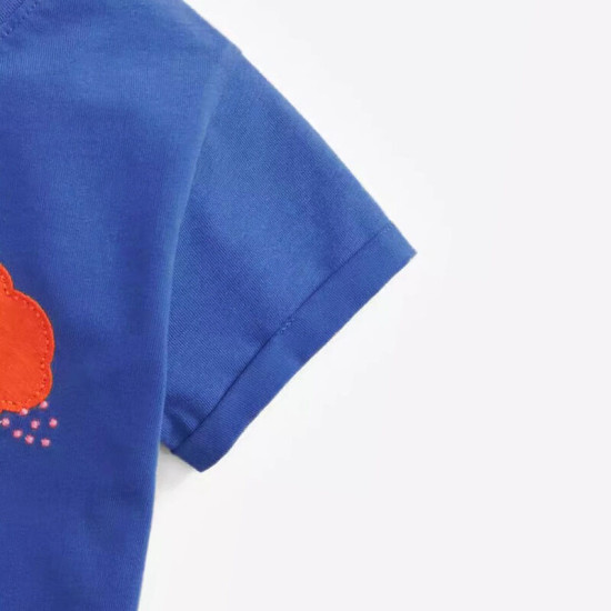 18M-6Y Toddler Girls Flower Shorts Sleeve T-Shirts  Girls Clothes   