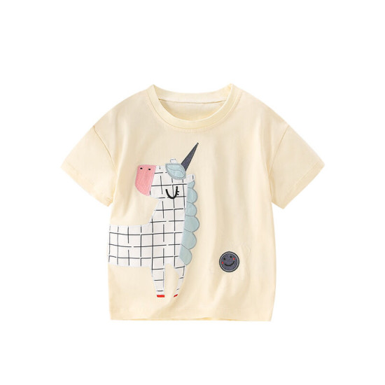 18M-7Y Toddler Girls Unicorn Short Sleeve T-Shorts  Girls Clothes   