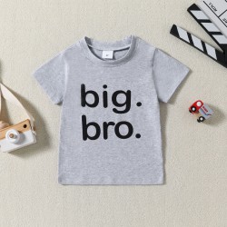 18M-6Y Toddler Letter Print Short Sleeves T-Shirts  Toddler Boutique Clothing   